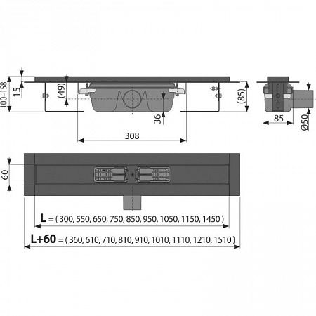 Alcaplast  APZ1BLACK-750