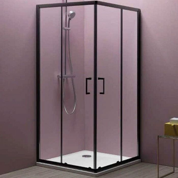 Душевой уголок Kolpa San Eco Quat TKK 90x90, чёрный