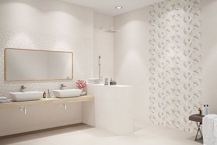 Облицовочная плитка Eletto Ceramica R MALWIYA MILK FLORIS 506931101