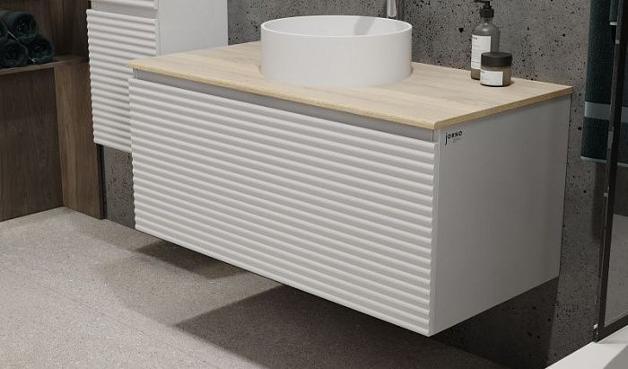 Coss.01.100/P/W-DG/JR Тумба Cossety 100 подвесная Белый/Дуб Мавелла голд белый JORNO
